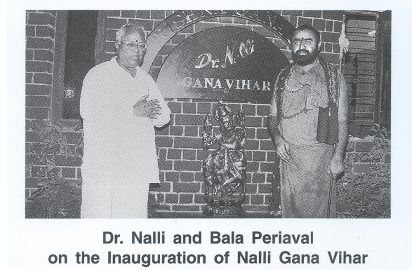 Dr.Nalli & Bala Periyava on the inauguration of Nalli Gana Vihar