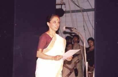 NKC-2002- Convenor Leela Samson addressing the gathering
